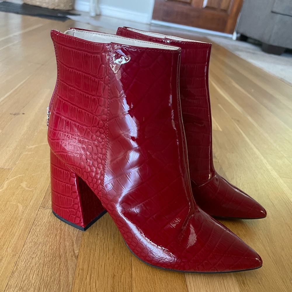 Vince Camuto Red Booties
